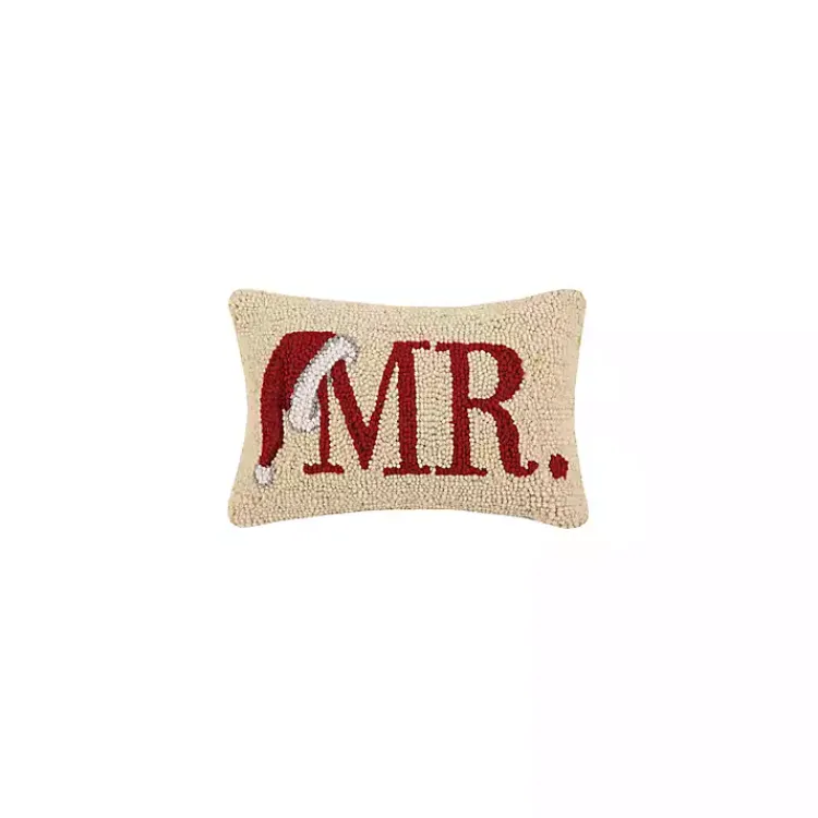 Pillows>Kirklands Home Mr. Santa Hat Wool Lumbar Pillow