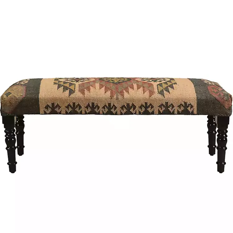Kirklands Home Color Bohemian Bench Multi Hot