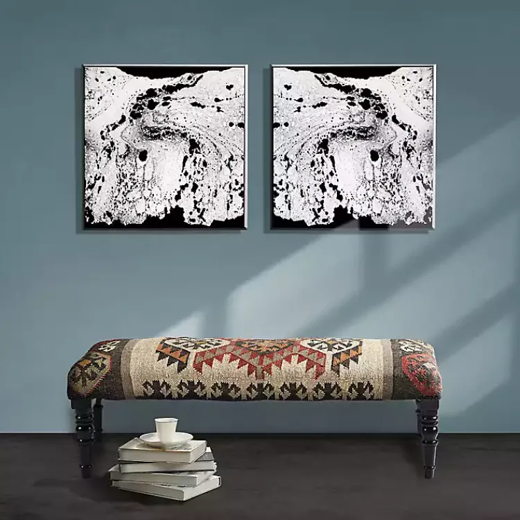 Kirklands Home Color Bohemian Bench Multi Hot
