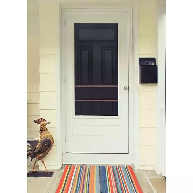 Kirklands Home Multi Dhurri Stripe Indoor/Outdoor Scatter Rug Hot