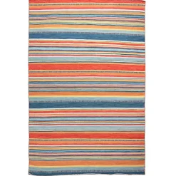 Kirklands Home Multi Dhurri Stripe Indoor/Outdoor Area Rug, 5x7 Sale