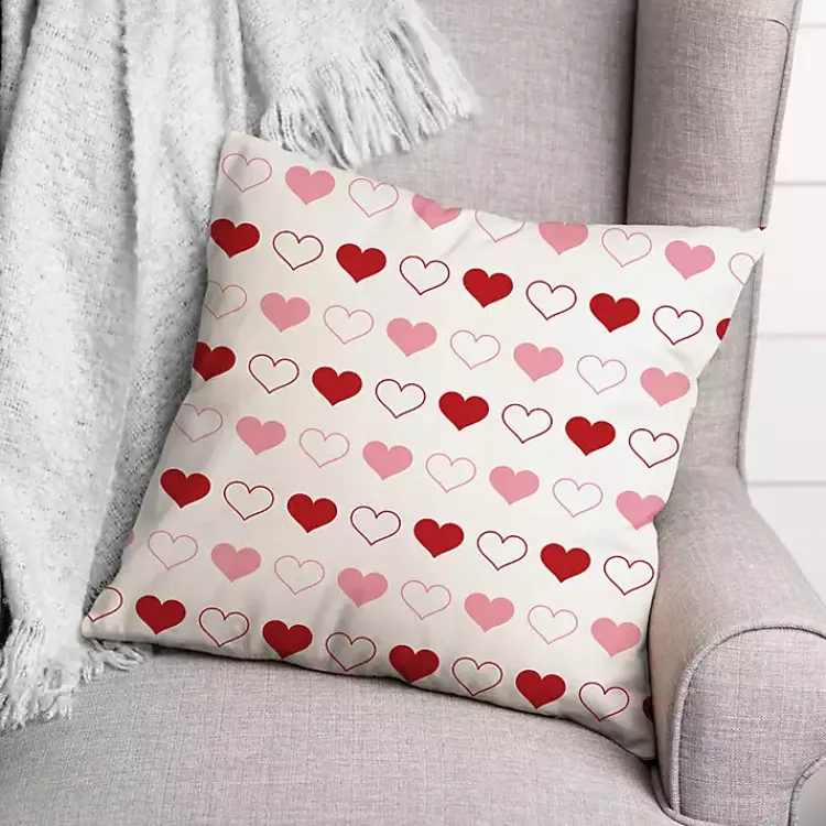 Valentines Day Decorations>Kirklands Home Multi Heart Valentine Pillow