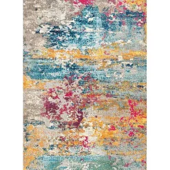 Kirklands Home color Abstract Pattern Area Rug, 7x10 Multi Outlet