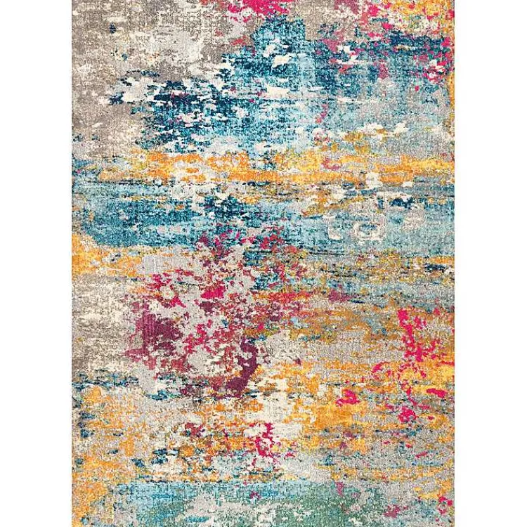 Kirklands Home color Abstract Pattern Area Rug, 7x10 Multi Outlet