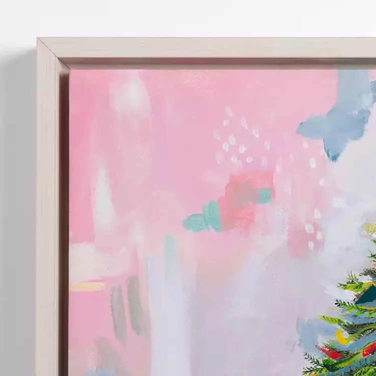 Christmas Art & Wall Decor>Kirklands Home Multicolor Abstract Tree Framed Canvas Art Print