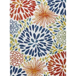 Kirklands Home Multicolor Burst Indoor/Outdoor Area Rug, 5x8