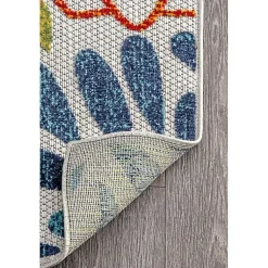 Kirklands Home Multicolor Burst Indoor/Outdoor Area Rug, 5x8