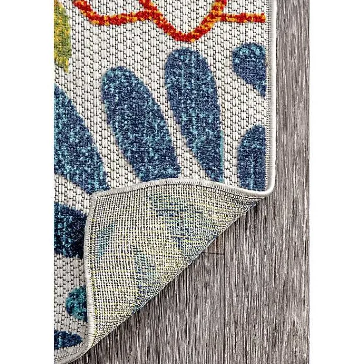 Kirklands Home Multicolor Burst Indoor/Outdoor Area Rug, 5x8