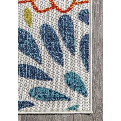 Kirklands Home Multicolor Burst Indoor/Outdoor Area Rug, 5x8