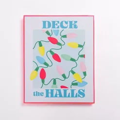 Christmas Art & Wall Decor>Kirklands Home color Deck the Halls Wall Plaque Multi