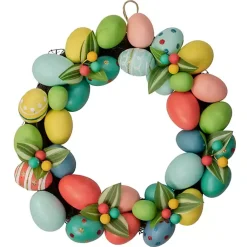Easter Decorations>Kirklands Home color Easter Eggs Wreath Multi