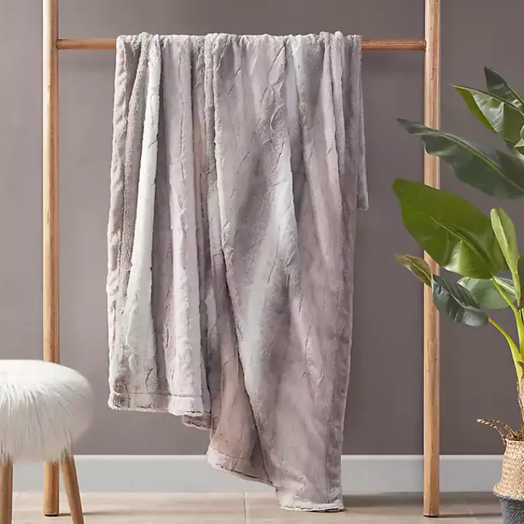 Blankets & Throws>Kirklands Home color Faux Fur Oversized Throw Blanket Multi