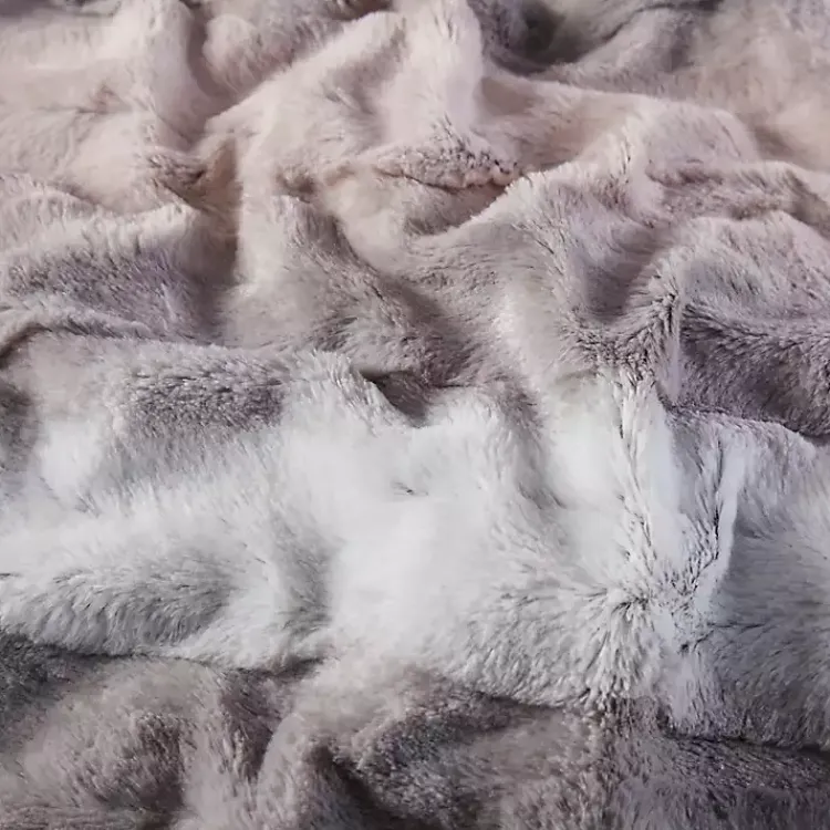 Blankets & Throws>Kirklands Home color Faux Fur Oversized Throw Blanket Multi