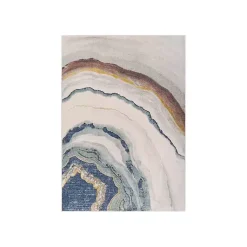 Kirklands Home color Geode Agate Area Rug, 7x10 Multi Clearance