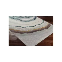 Kirklands Home color Geode Agate Area Rug, 7x10 Multi Clearance