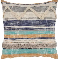Pillows>Kirklands Home Multicolor Geometric Chevron Pillow