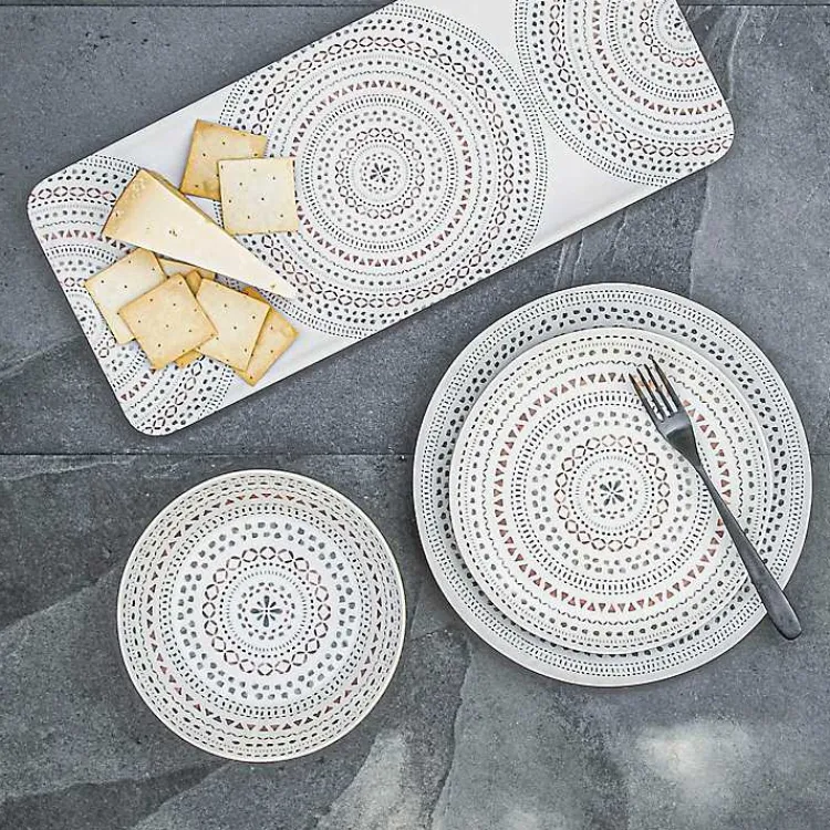 Kirklands Home color Melamine Malena Dinner Plates, Set of 6 Multi Online