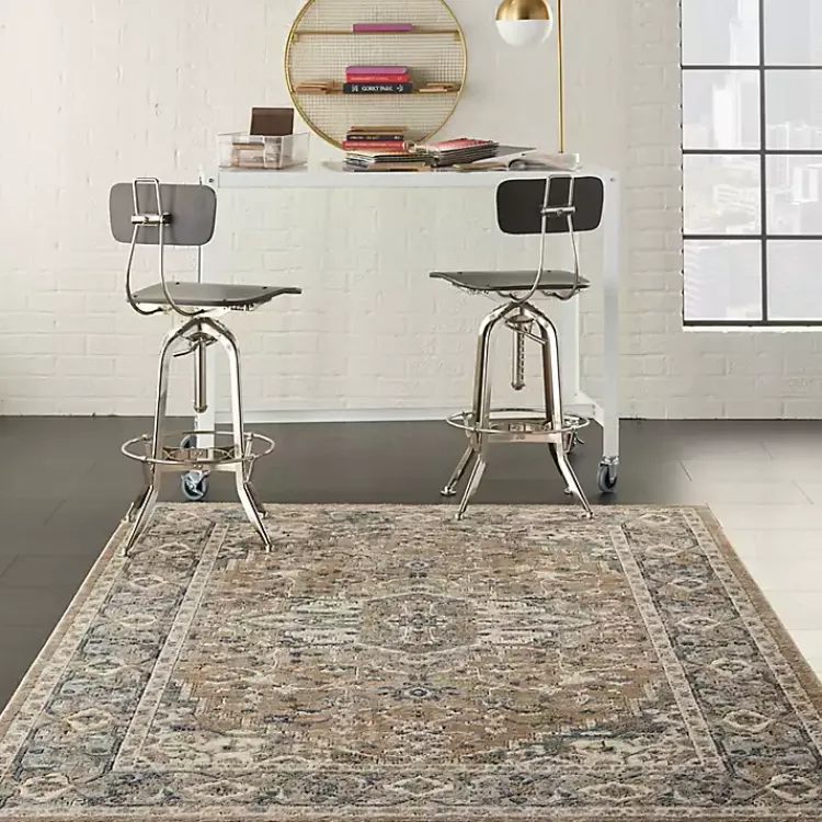 Kirklands Home Multicolor Nadia Medallion Area Rug, 4x6 Gray Sale