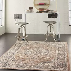 Kirklands Home Multicolor Nadia Medallion Area Rug, 4x6 Gray Sale