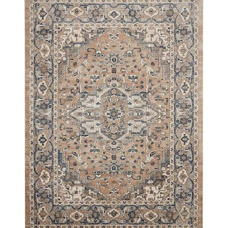 Kirklands Home Multicolor Nadia Medallion Area Rug, 8x10 Gray Discount