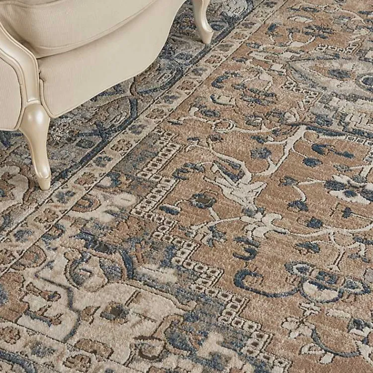 Kirklands Home Multicolor Nadia Medallion Area Rug, 8x10 Gray Discount