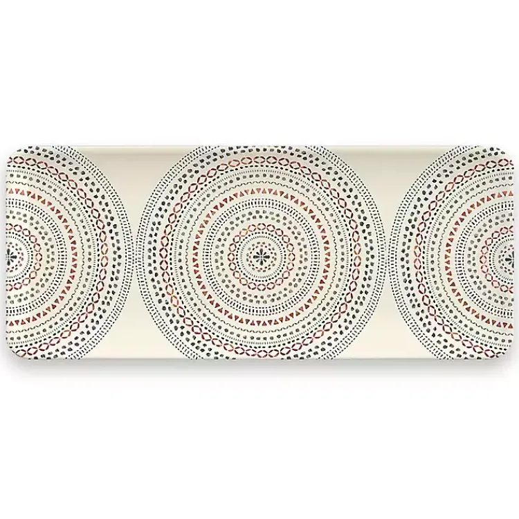 Kirklands Home color Rectangular Melamine Malena Platter Multi New