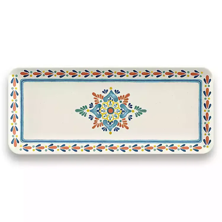Kirklands Home color Rio Melamine Platter Multi New
