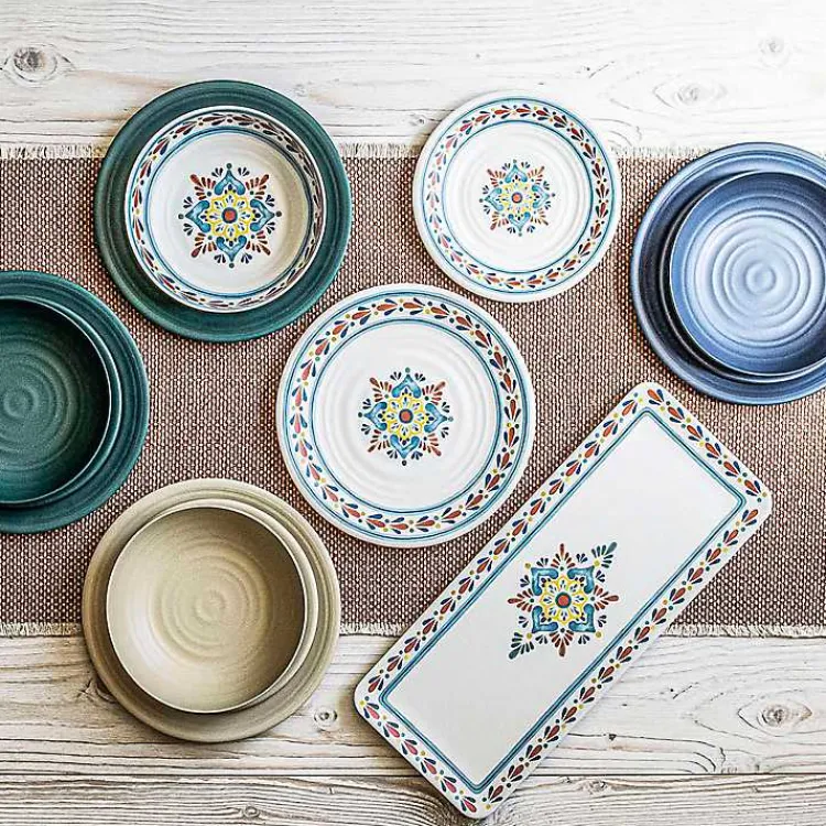 Kirklands Home color Rio Melamine Platter Multi New
