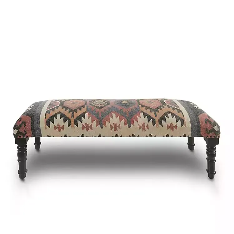 Kirklands Home Multicolor Southwestern Geometric Bench Online
