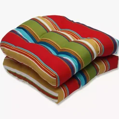 Kirklands Home color Striped Outdoor Seat Cushions, Set of 2 Multi Sale
