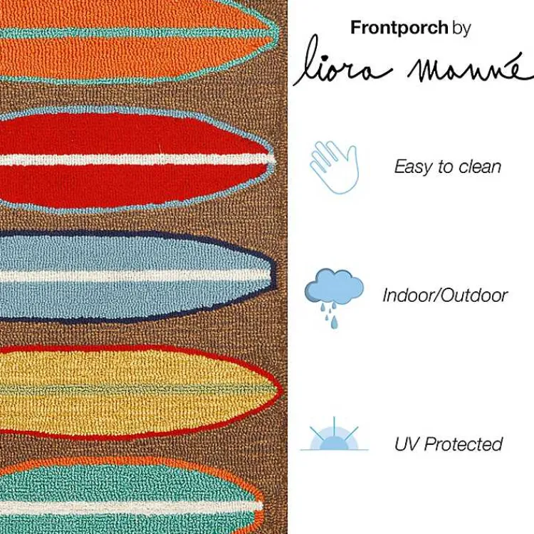 Kirklands Home color Surfboard Outdoor Accent Rug, 30x20 Multi Discount