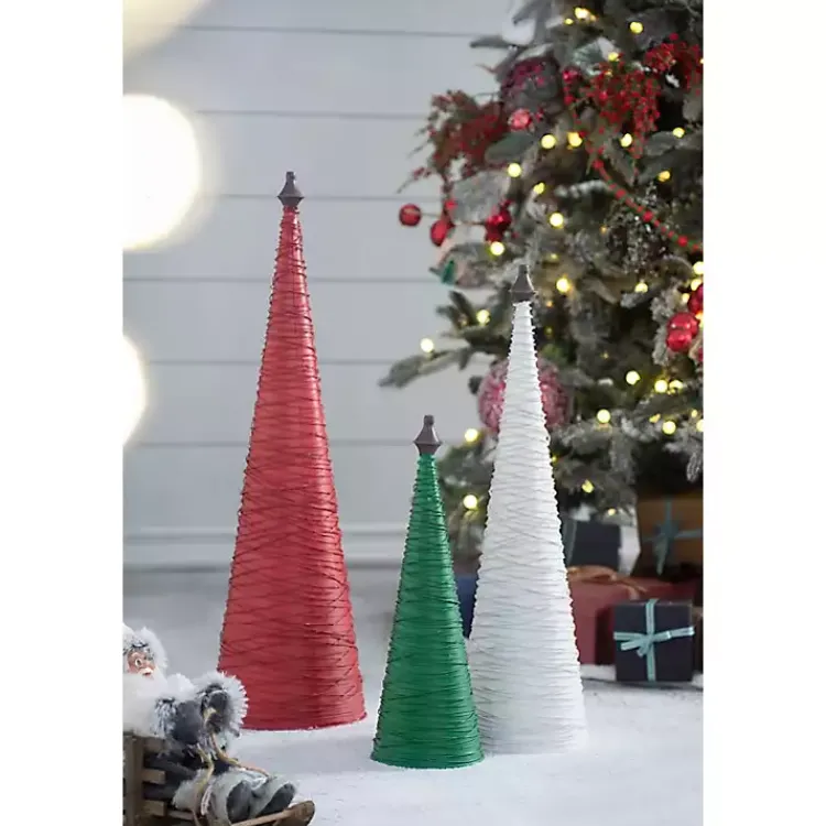 Christmas Decorations>Kirklands Home Multicolor Swirled Iron Christmas Trees, Set of 3