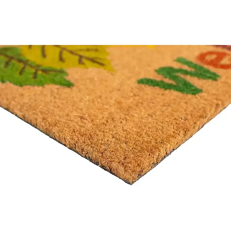 Fall>Kirklands Home Multicolor Welcome Fall Leaves Doormat, 36x24 in.