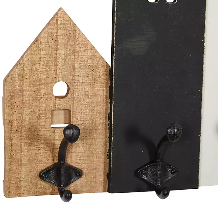 Kirklands Home Multicolor Wood Building Wall Hooks