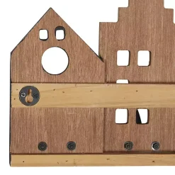 Kirklands Home Multicolor Wood Building Wall Hooks