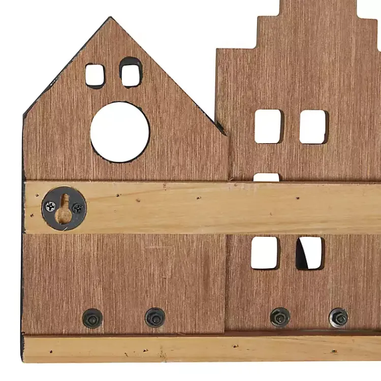 Kirklands Home Multicolor Wood Building Wall Hooks
