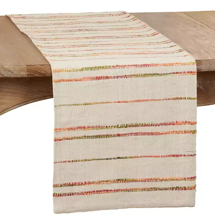 Kirklands Home Multicolor Woven Lines Table Runner, 90 in. Discount
