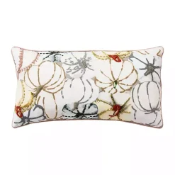 Fall>Kirklands Home Multicolored Pumpkins Fall Color Throw Pillow