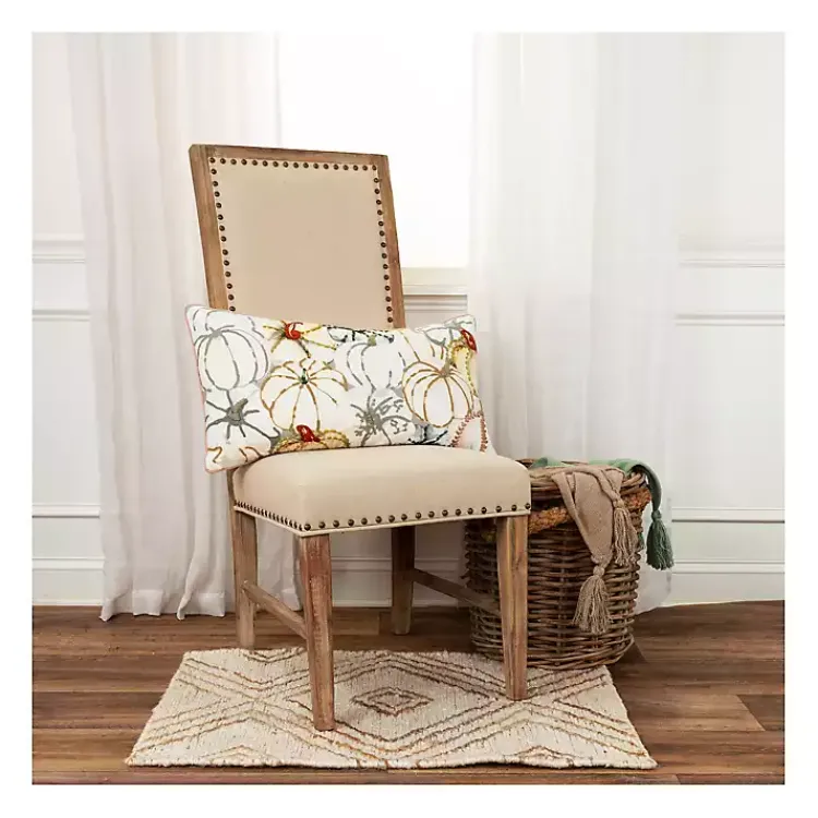 Fall>Kirklands Home Multicolored Pumpkins Fall Color Throw Pillow