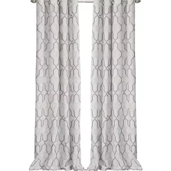 Kirklands Home Mushroom Interlock Single Curtain Panel, 84 in. Clearance