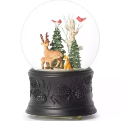Christmas Decorations>Kirklands Home Musical Swirl Deer Christmas Dome