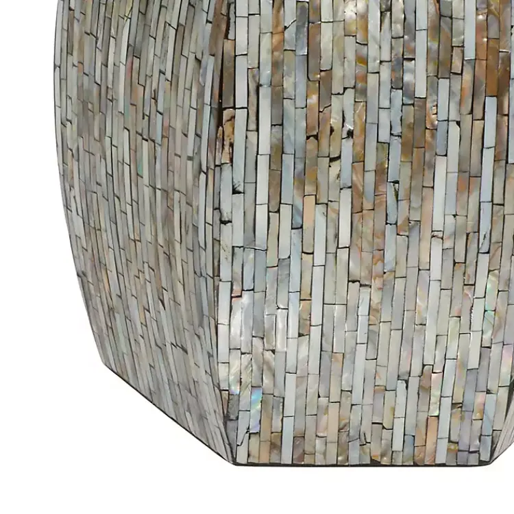 Kirklands Home Mussel Shell Hexagonal Accent Table Multi Online