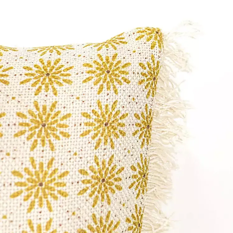 Kirklands Home Mustard Boho Floral Indoor/Outdoor Pillow Online