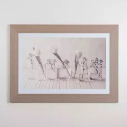 Kirklands Home Muted Springtime Blooms Framed Art Print Gray Hot