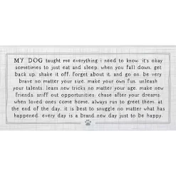 Kirklands Home My Dog Taught Me Everything Wall Plaque Best