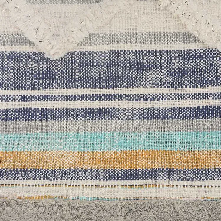 Pillows>Kirklands Home Myrtle Tufted Stripes Lumbar Pillow