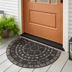 Kirklands Home Mythos Stone Mosaic Slice Doormat Sale