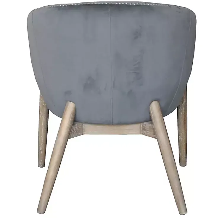 Kirklands Home Nadia Velvet Club Chair Gray Online