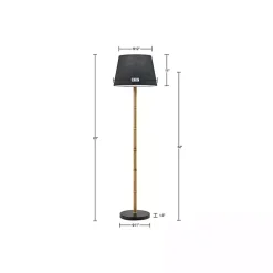 Kirklands Home Nassau Bamboo Martha Stewart Floor Lamp Black Sale