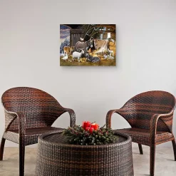Christmas Art & Wall Decor>Kirklands Home Nativity Scene Christmas Wall Art Print Multi